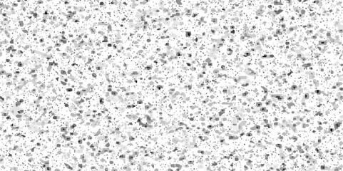 black and white paint on distressed overlay texture grass on ground vector. Terrazzo tiles mosaic pattern. 
