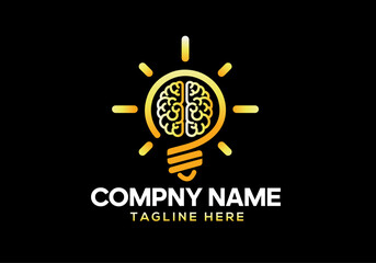 brain light Bulb Logo Vector Art, Icons, and Graphics design