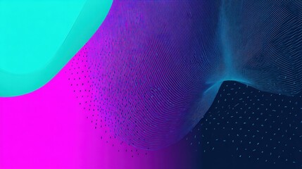 Abstract colorful background with flowing shapes and dotted patterns, suitable for digital design