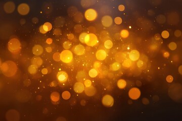 Golden Bokeh Background with Light Effects