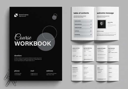 Editable Course Workbook Template