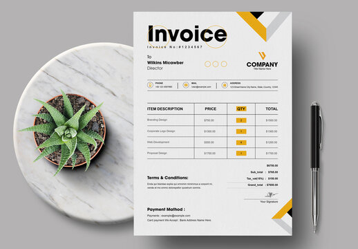 Invoice Design Layout