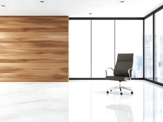 Modern Office Interior 3D Render