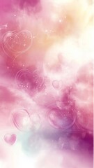 Pink Hearts Watercolor Background, Abstract Love Hearts, Romantic Pink Texture, Heart Illustration Art, Valentine's Day Background, Painted Hearts Texture, Artistic Pink Wash, Love Symbolism, 