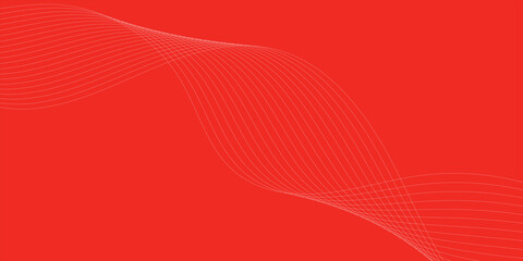 Abstract red background with wave shapes with  wave line red background vector
