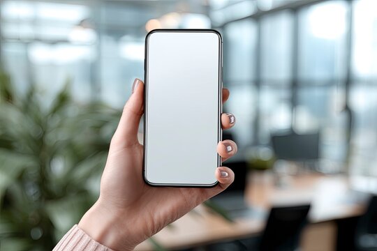 Smartphone in Hand for App Presentation