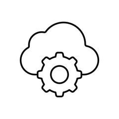 Cloud Tech Vector icon