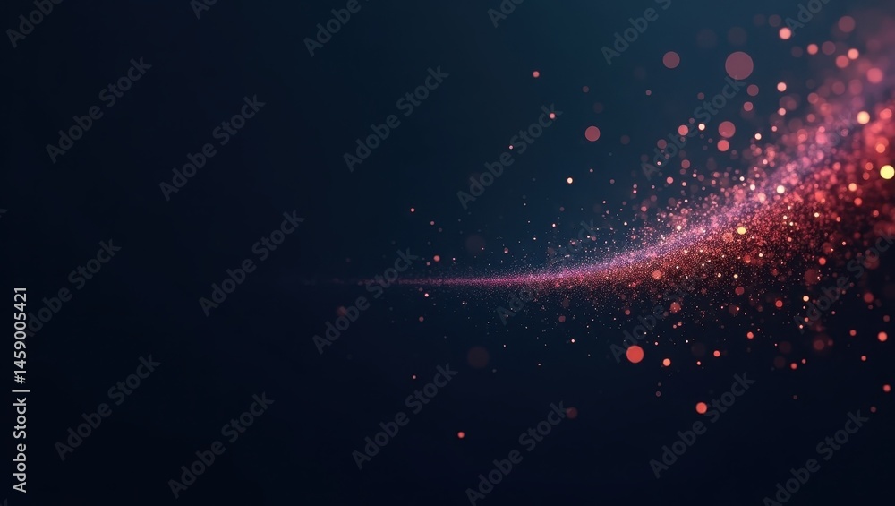 Poster abstract particles. digital design. futuristic sparkle. background texture. technology concept. mode