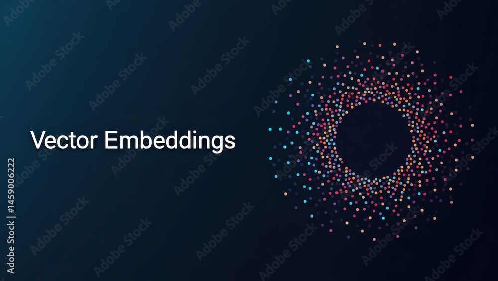 Poster abstract design. digital particles. data visualization. technology background. scientific concept. v