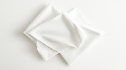 Obraz premium Two folded white cloths (2)