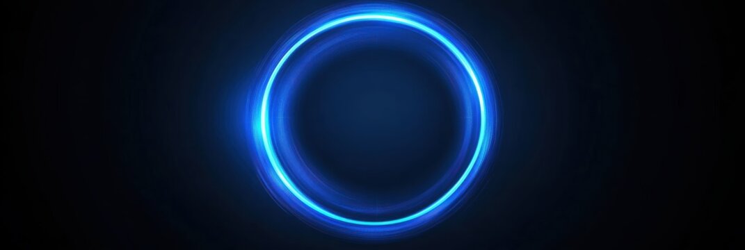 Graphic layouts featuring blue abstract circle for modern advertising campaigns