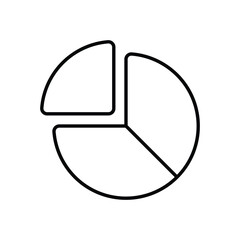Pie Chart Vector icon