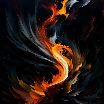 Animation Abstraite de Flammes &ndash; Fond Dynamique de Feu pour Motion Design, Effets Visuels et Cr&eacute;ations Artistiques
