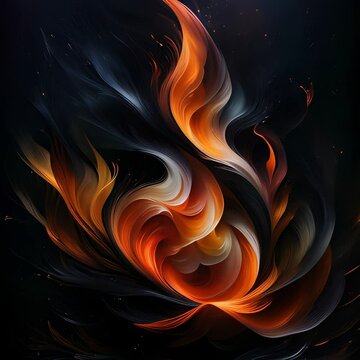 Animation Abstraite de Flammes &ndash; Fond Dynamique de Feu pour Motion Design, Effets Visuels et Cr&eacute;ations Artistiques