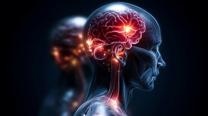 Human Brain Anatomy: Neurological System Visualization