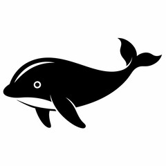 Elegant Whale Silhouette Art