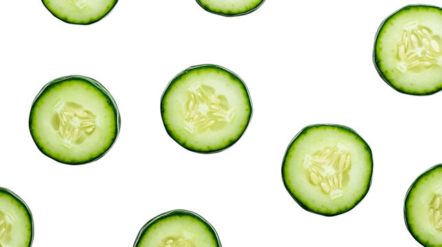 cucumber centered, high-resolution, white background --ar 16:9