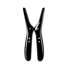 Flat black hair styling tool designed for precision use in salons or personal care routines