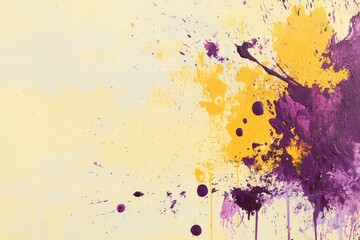 Fototapeta premium Abstract artwork with vibrant splashes of color.