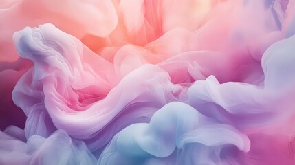 dreamy watercolor fluid background with soft pastel hues blending in a delicate, cloud-like movement.