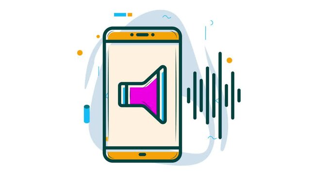 Natural AI Voice Generator animation, realistic Voice over App  animated video Artificial intelligence Clip Natural Language Processing footage Machine Learning motion graphics