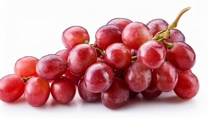 Fototapeta premium red grapes isolated on white background