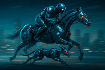 robotic horse and dog_1