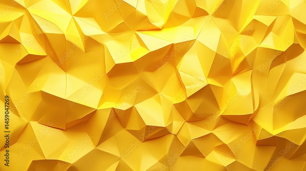 Aufkleber a textured yellow geometric background with irregular polygonal shapes forming an abstract mosaic.