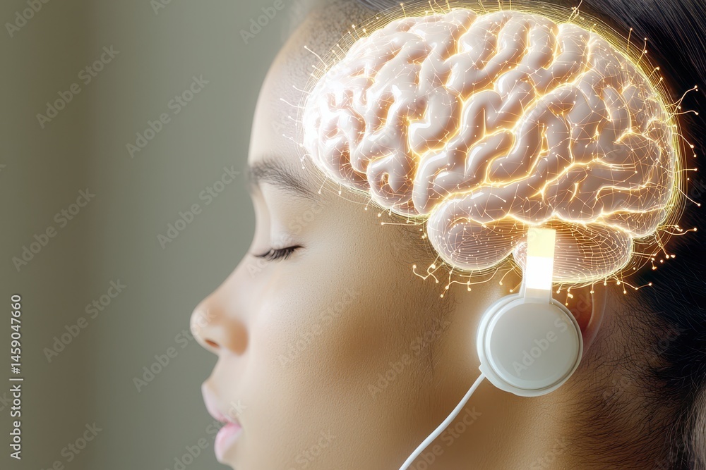 Poster exploring mindfulness through interactive ai experiences digital space image calm environment close-
