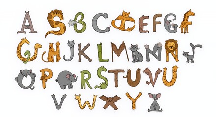 Adorable Animal Alphabet: A Whimsical ABC Featuring Cute Creatures
