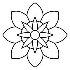  Intricate Line Art Cosmos Mandala