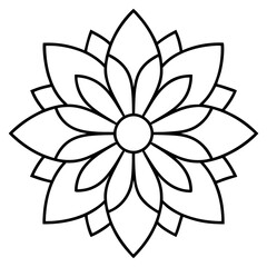  Intricate Line Art Cosmos Mandala