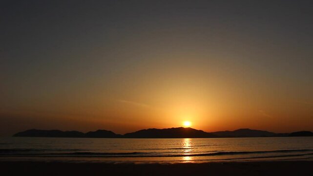 夕日と海の輝く太陽のヒカリ！笠戸島　下松市　光市　山口県『フィクス撮影』SDGs地球の神秘と海とソラ！