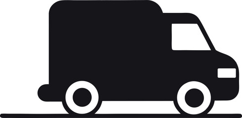 vector illustration of a delivery truck
