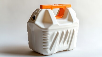 White plastic container with orange handle (1)