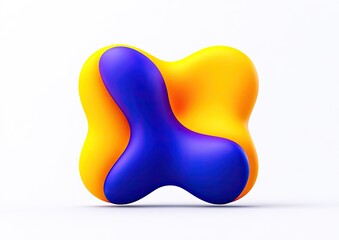 Obraz premium Abstract 3D Geometric Shape