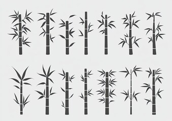 Obraz premium Bamboo silhouettes (1)