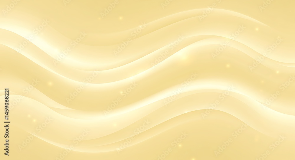 Fototapete Elegant golden waves shimmer softly creating luxurious background design perfect for your projects