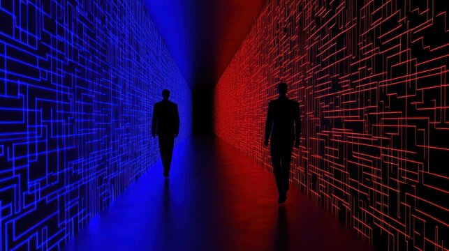 Binary Pathways: A Digital Divide Depicted