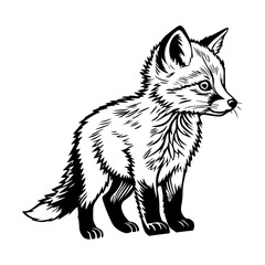 Baby Fox Illustration