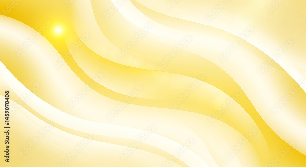 Poster golden waves abstract design elegant flowing lines background texture