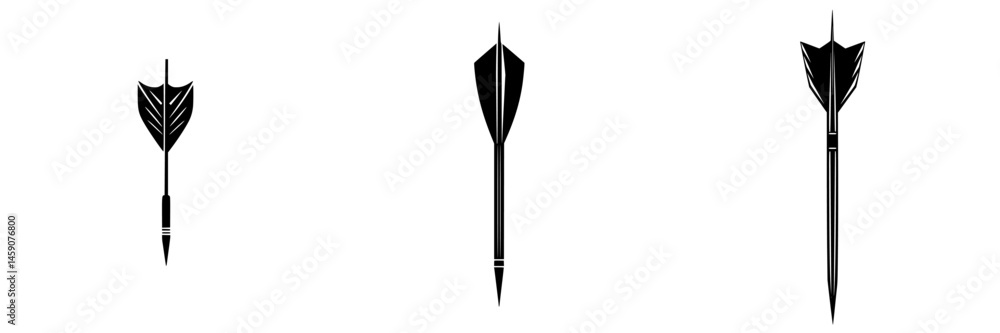 Poster flat black arrow icons representing various styles and designs for use in digital applications and g