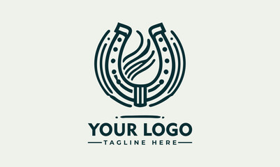 Ornate Metallic Horseshoe with Decorative Swirls and Studs Symbolizing Luck and Tradition. Decorative Object Concept