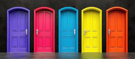 Colorful Doors of Choice