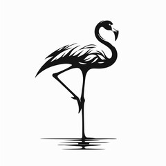 Obraz premium A vector swan.