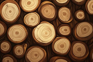 stylish background of wood species with natural structures vector design