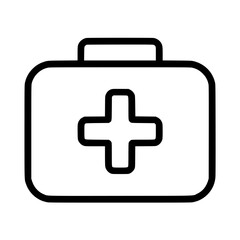 First aid kit icon representing health care and emergency preparedness for various situations