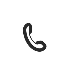 Obraz premium Telephone receiver icon in minimalist style with copy space