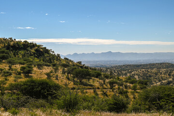 Obraz premium Paysage montagneux dans le centre de la Namibie