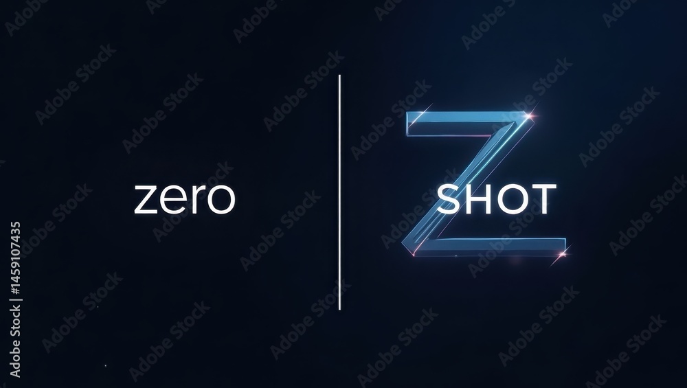 Aufkleber zero-shot learning. unlock new insights. product ad banner copy text. smartphone logo promises unloc